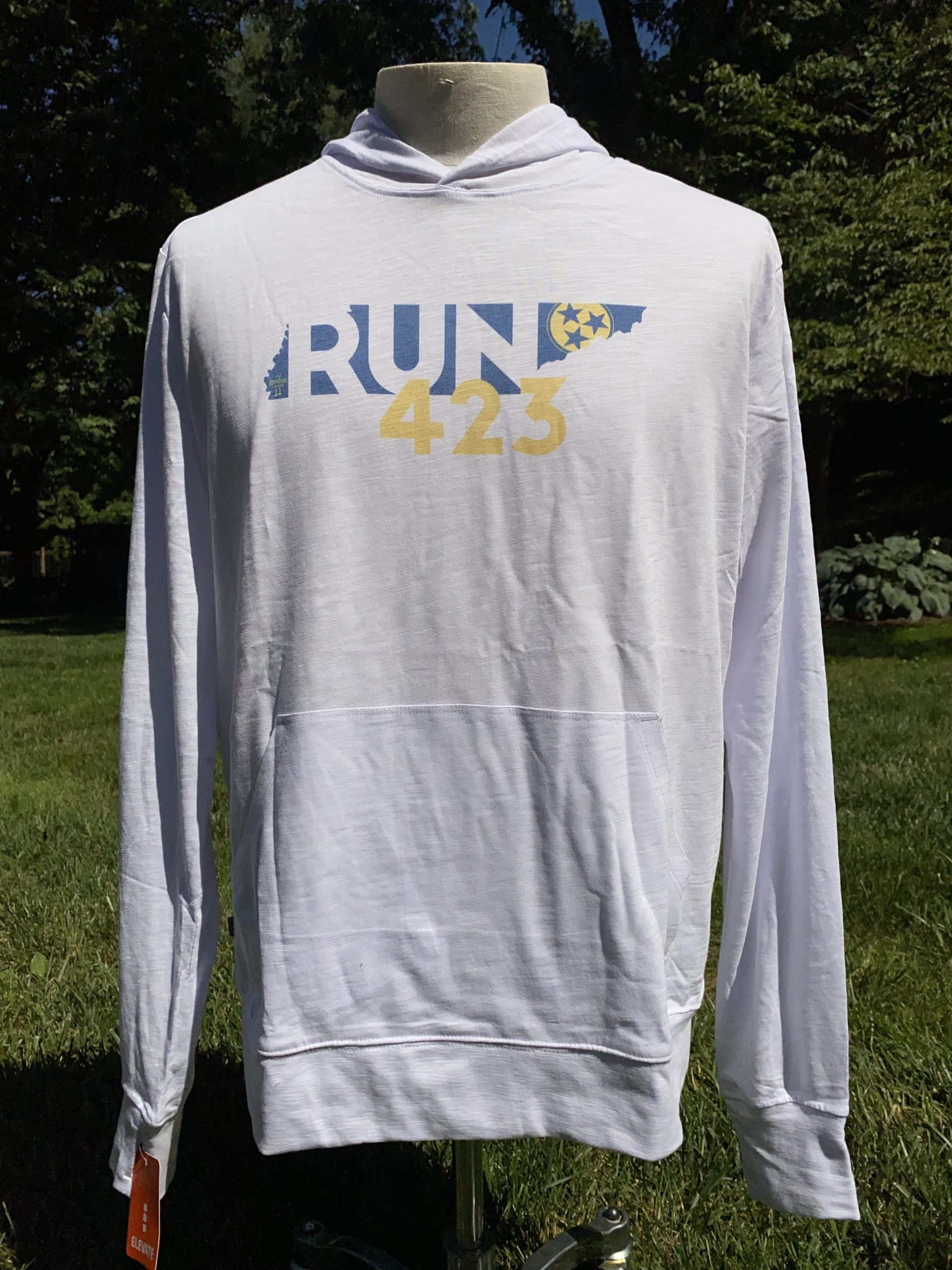 Run 423 White Knit Hoody – The Goose Chase